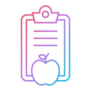 elma vektörü simgesi modern basit illüstrasyon