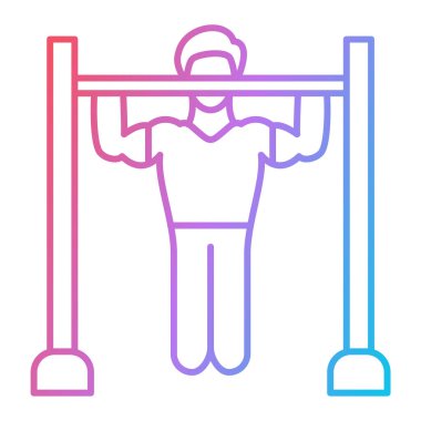 fitness ve egzersiz vektör çizgisi simgesi