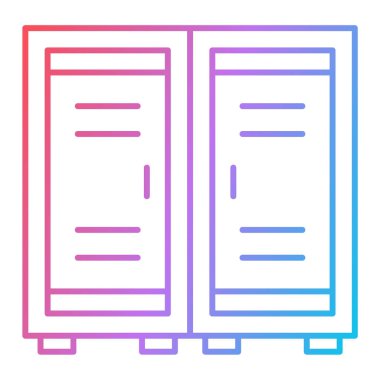 belge satırı biçim simgesinin vektör illüstrasyonu