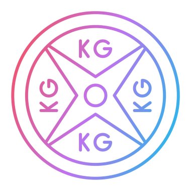 Spor salonunun vektör illüstrasyonu modern simge  