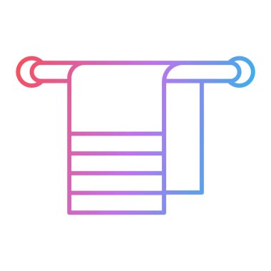 havlu ikonu vektör illüstrasyonu