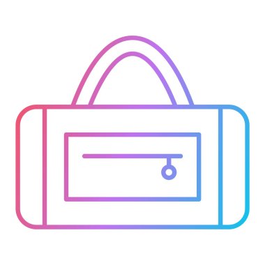 çanta simgesi vektör illüstrasyonu