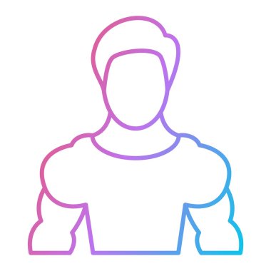 Erkek ikonu. Taslak insanlar vektör illüstrasyonu. beyaz arkaplanda izole