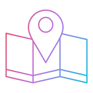 harita pin simgesi vektör illüstrasyon tasarımı