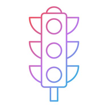 Trafik ışığı simgesi. vektör illüstrasyonu