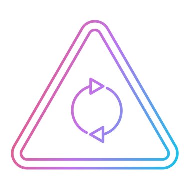 Yol simgesi, vektör illüstrasyonu