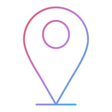 konum pin simgesi vektör illüstrasyonu