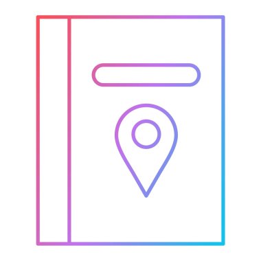 Harita işaretleyici vektör illüstrasyonuName