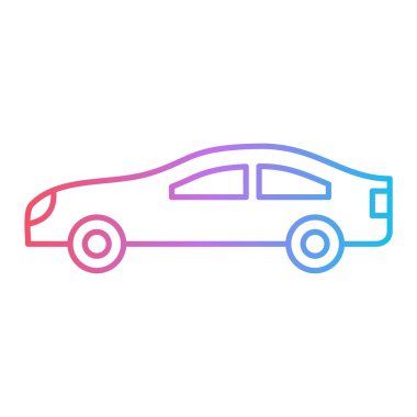 araba simgesi vektör illüstrasyonu