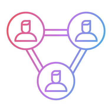 İş ve teknoloji simgesinin vektör illüstrasyonu