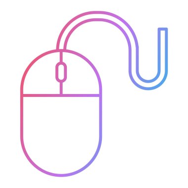 Bilgisayar faresi simgesi. Vektör illüstrasyonu