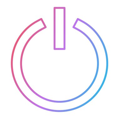 güç hattı simgesi, vektör illüstrasyonu