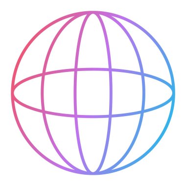 Toprak küresi ikonu. vektör illüstrasyonu