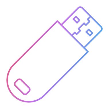 usb flash disk simge vektör illüstrasyon tasarımı