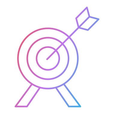 ok simgesi vektör illüstrasyon tasarımı olan hedef