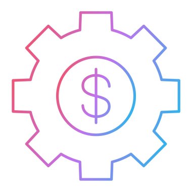 dişli simgesi vektör illüstrasyonu