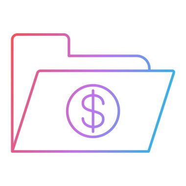 Dolar sembollü cüzdan vektör illüstrasyon tasarımı