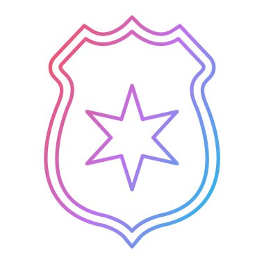 kalkan ikon vektör illüstrasyonu