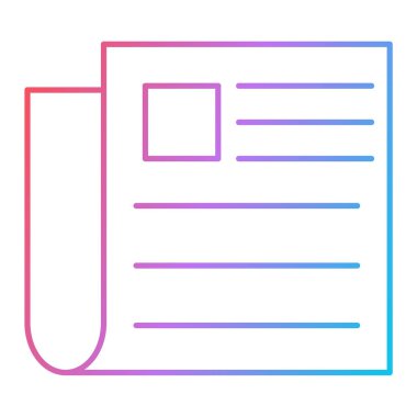 belge simgesi vektör illüstrasyonu