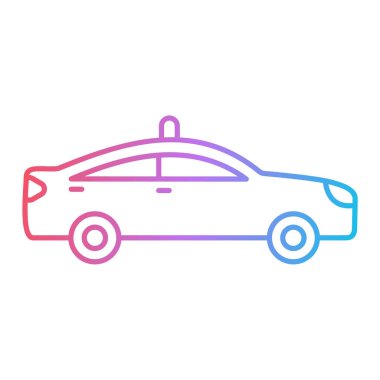 araba simgesi vektör illüstrasyonu