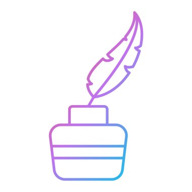 Tüylü ikon vektör illüstrasyonu