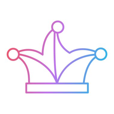 taç simgesi vektör illüstrasyonu