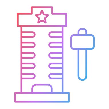 Hastane simgesinin vektör illüstrasyonu