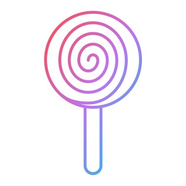 Lolipop vektör ince çizgi simgesi