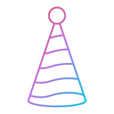 parti şapka vektör çizimi tasarımı