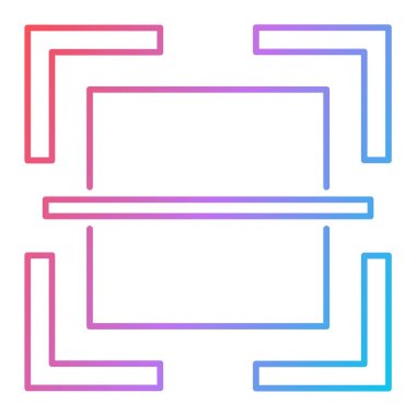 Modern simgenin vektör illüstrasyonu