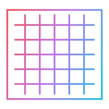 ızgara vektör simgesi. düz biçim illüstrasyonu. 