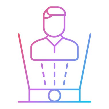 Mobil uygulama, dükkan ve depolama için resimleme vektör simgesi modern basit doldurulmuş düz tasarım.