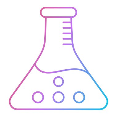 benzersiz test tübü çizgi simgesi