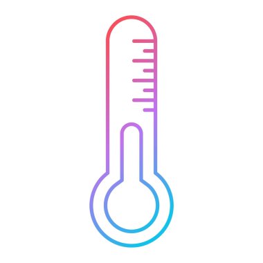 termometre simgesi vektör illüstrasyonu