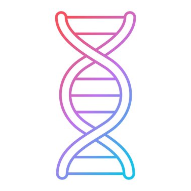 DNA molekülü vektör resimleme tasarımı