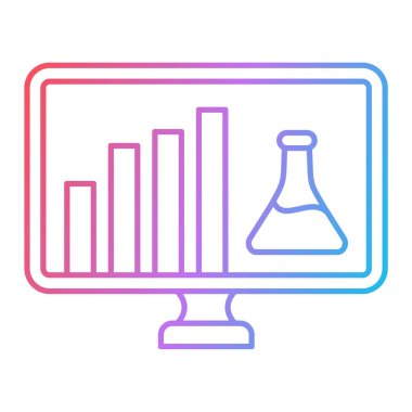 Eğim çizgisi olan bir monitörün çizimi