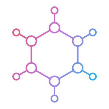 Molekül simgesi vektör illüstrasyonu