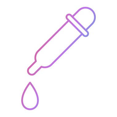 pipette çizgi simgesi, vektör illüstrasyonu