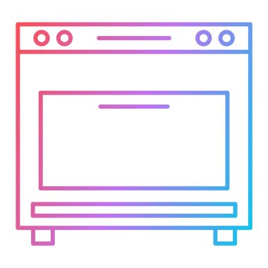 Mikrodalga fırın. Web simgesi