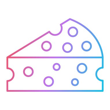 Peynir simgesi vektör illüstrasyonu