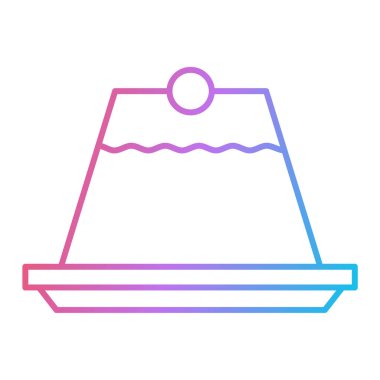 Kurdele vektör illüstrasyon tasarımı olan pasta