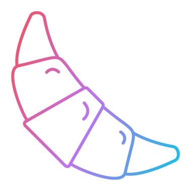 şirin karalama çizgisi vektör illüstrasyonu, simge ögesi