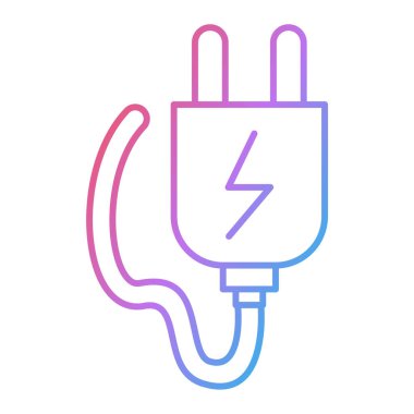 elektrik dolgu vektörü simgesi