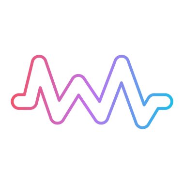 Nabız simgesi, vektör illüstrasyonu