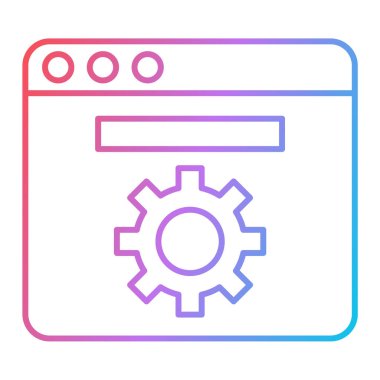 Web simgesi vektör illüstrasyonu