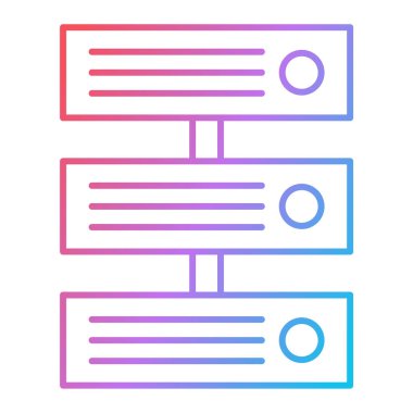 veri depolama vektör çizgisi simgesi