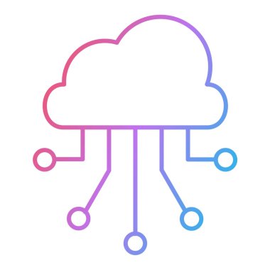 Bulut hesaplama. Web simgesi