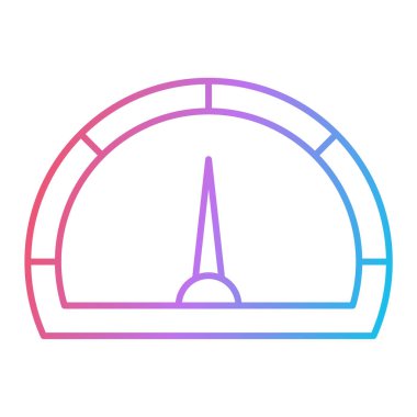 Hız göstergesinin modern simgesinin vektör illüstrasyonu