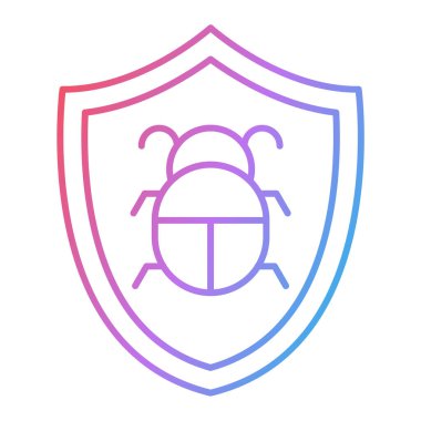 Beyaz arkaplanda kilit simgesi olan kalkan