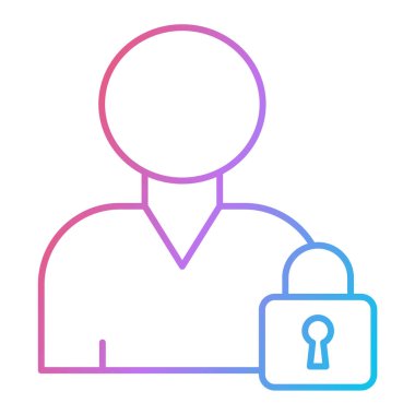 Kolayca düzenleyebilen kullanıcı profili vektör simgesi